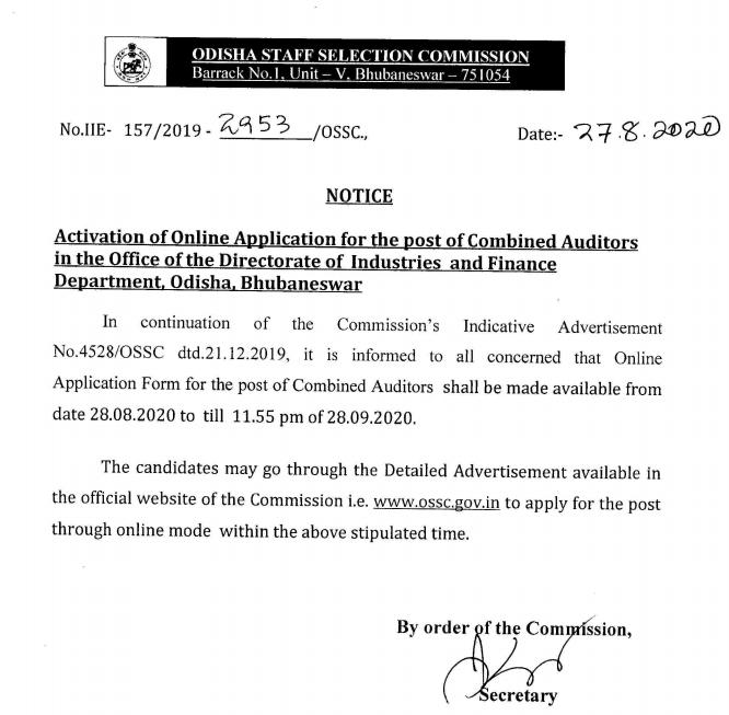 OSSC Combined Auditor Recruitment 2020: Apply Online For 161 Auditor Vacancies @ossc.gov.in_60.1