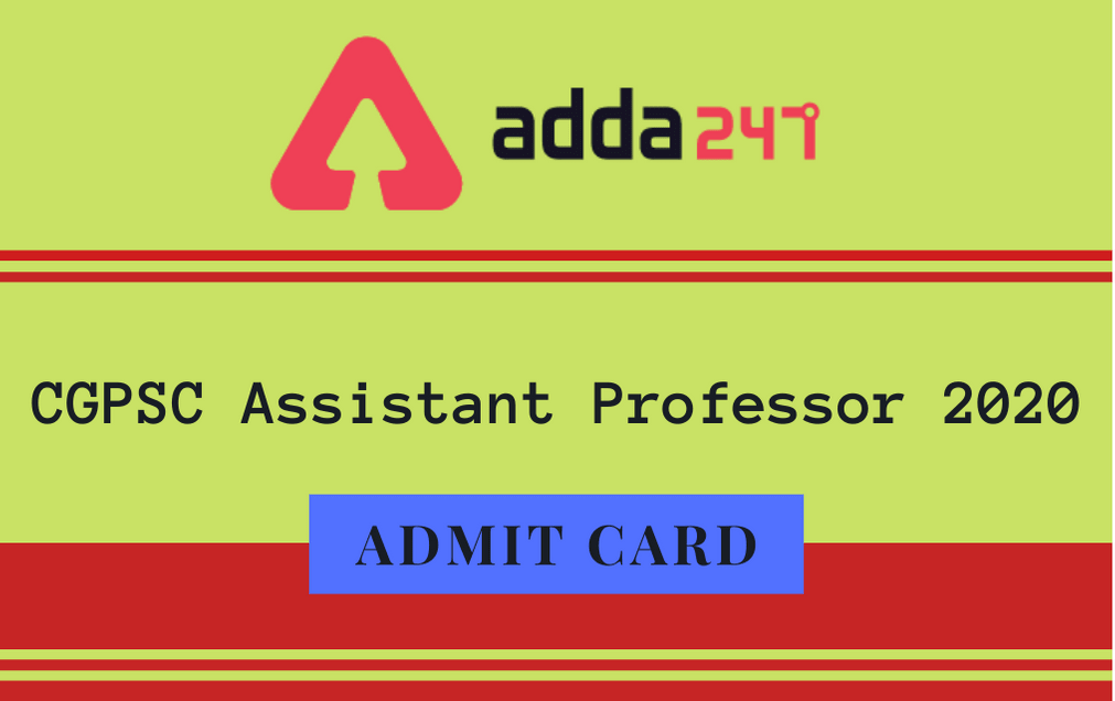 CGPSC Assistant Professor Admit Card 2020 Released: Download Hall Ticket @psc.cg.gov.in_30.1
