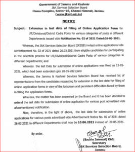 JKSSB Recruitment 2021: Last Date To Apply Extended Again For 2311 Vacancies_40.1