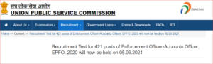 UPSC EPFO Exam Date 2021 Announced: Check Revised Date_40.1