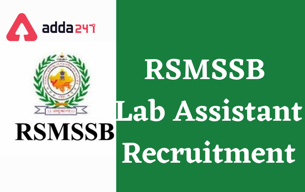 Rajasthan Lab Assistant Recruitment 2022, Apply Online for 1012 Vacancies_30.1