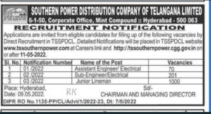 TSSPDCL Recruitment 2022 Notification Out for 1271 Vacancies_50.1