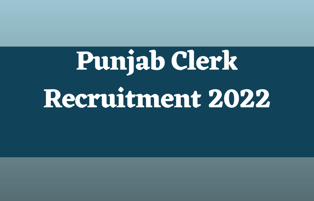 Punjab Clerk Recruitment 2022 for 571 Clerk & IT Clerk Vacancies_30.1
