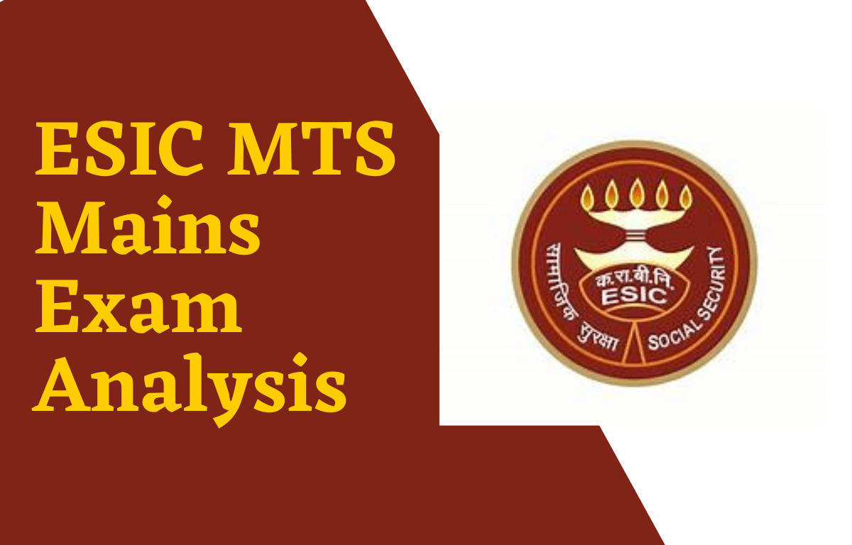 ESIC MTS Mains Exam Analysis 2022, 5th June Question Asked_30.1