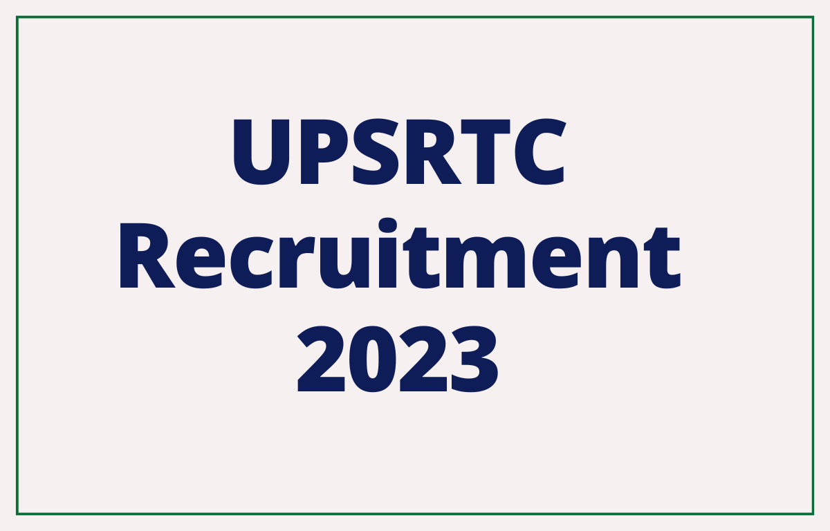 UPSRTC Recruitment