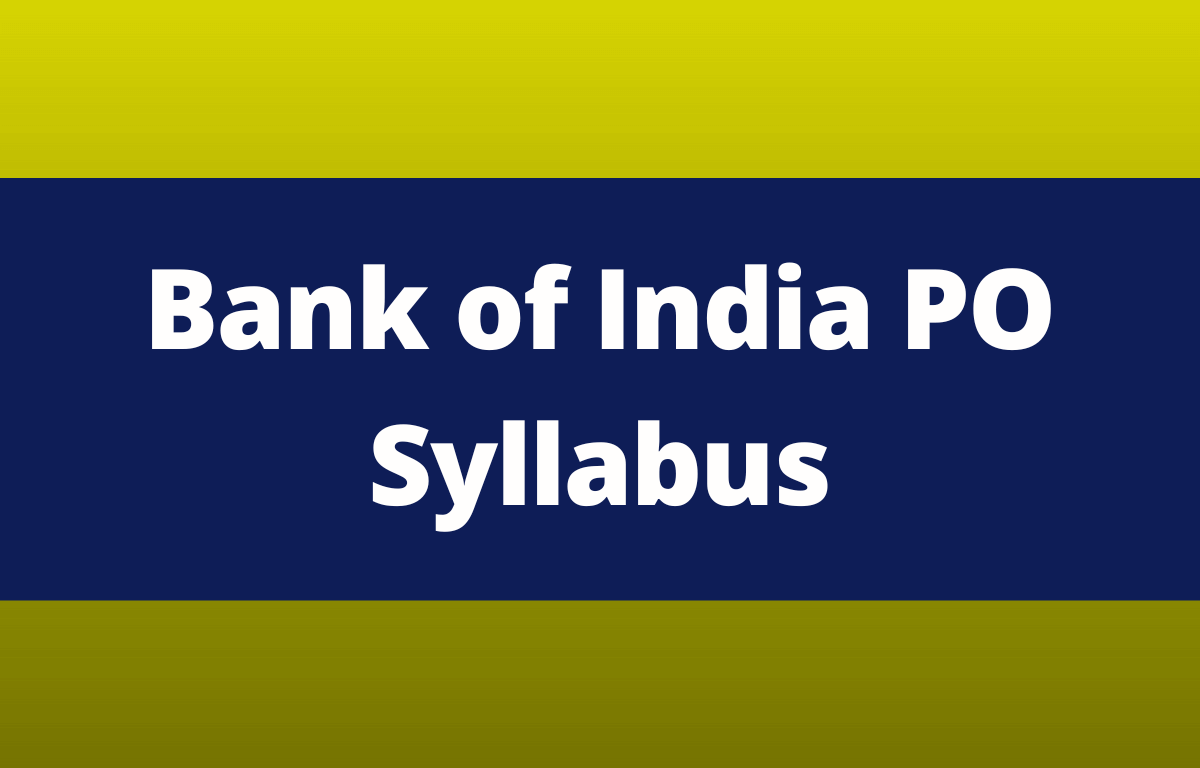 Bank of India PO Syllabus (1)