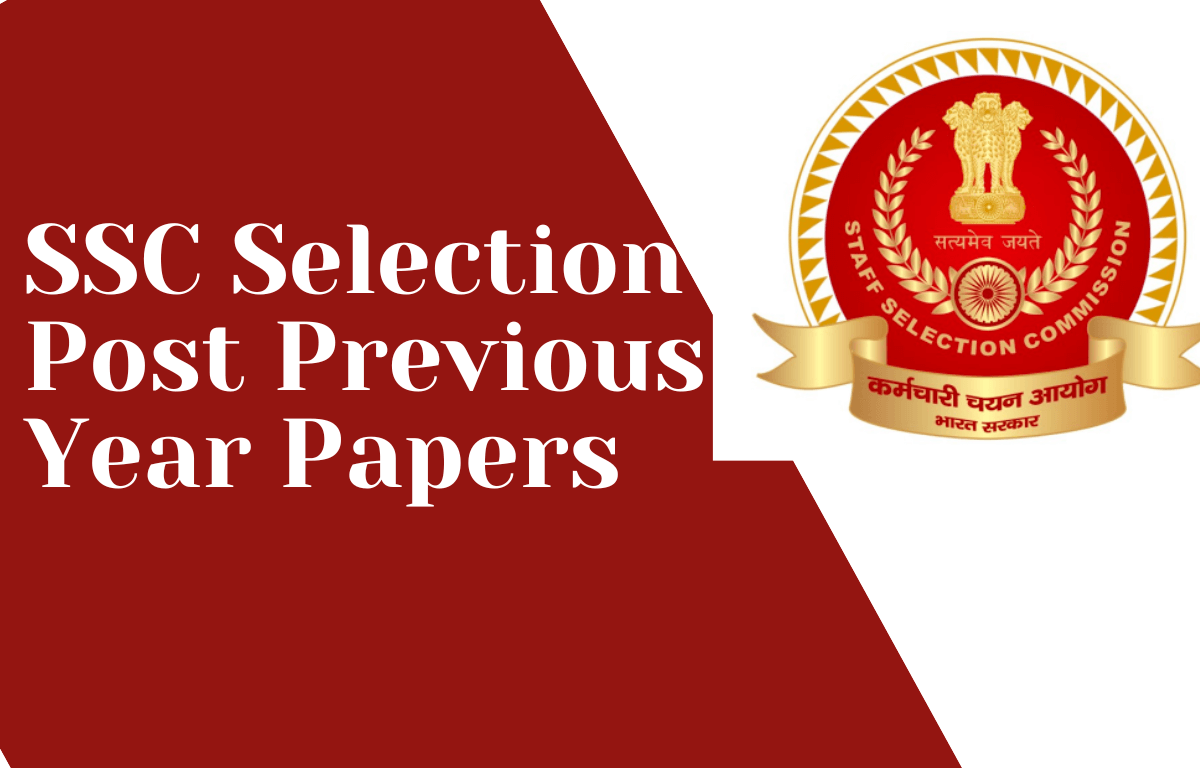 SSC Selection Post Previous Year Question Paper