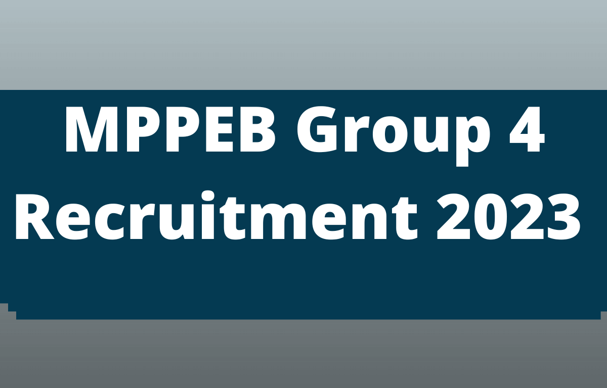 MPPEB Group 4 Recruitment 2023