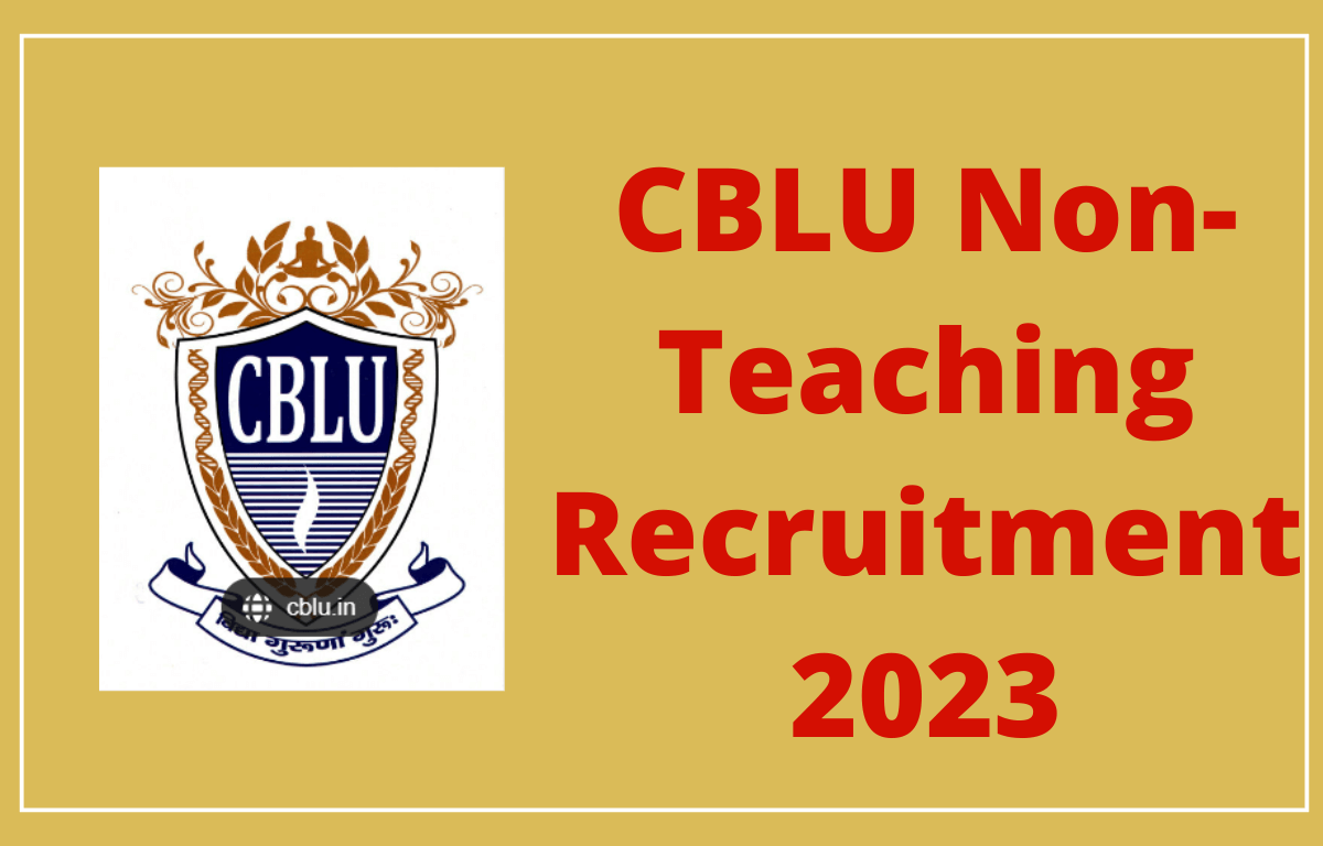 CBLU Non Teaching Recruitment 2023 (1)