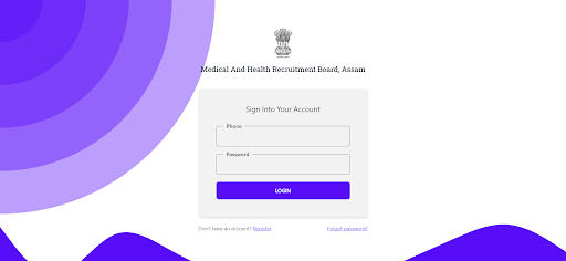 MHRB Assam Log In Window