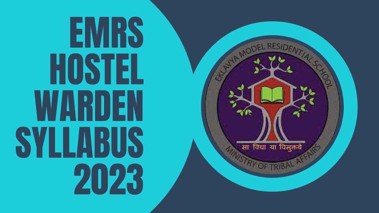 EMRS Hostel Warden Syllabus 2023