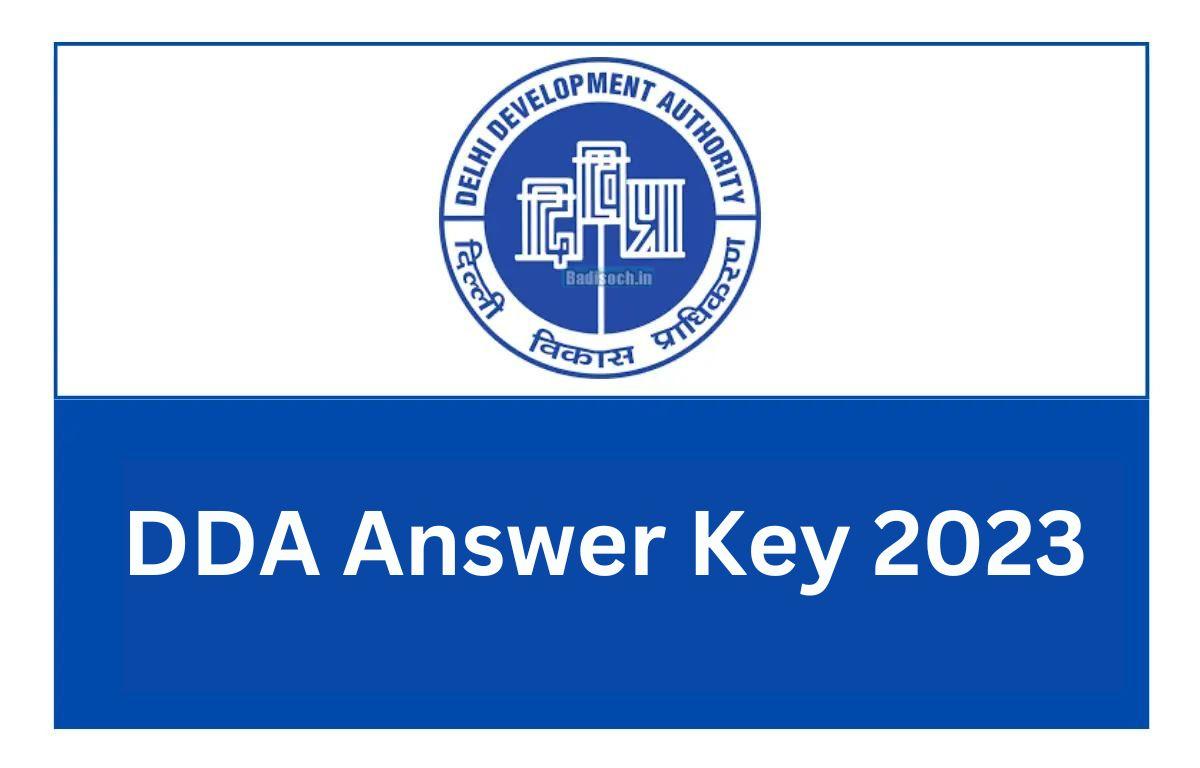 DDA Answer Key 2023