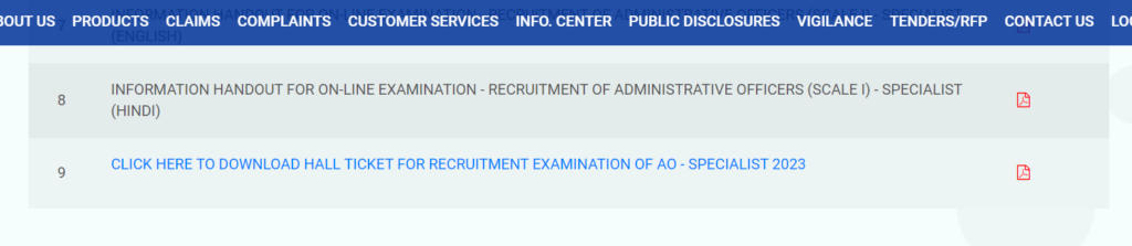 UIIC AO Admit Card 2023-1