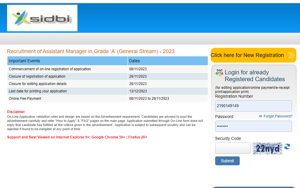 SIDBI Grade A 2023 Exam Date For Interview And Admit Card