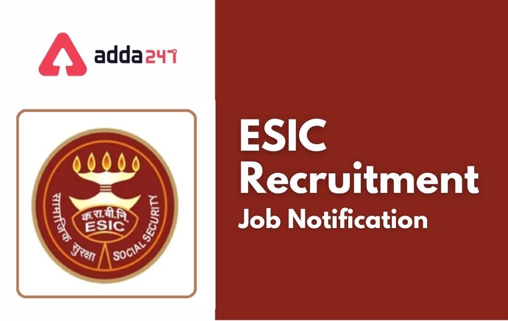 esic-recruitment-notification