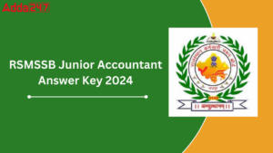 RSMSSB Junior Accountant Answer Key 2024