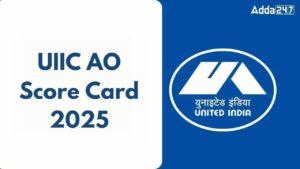 UIIC AO Score Card 2025