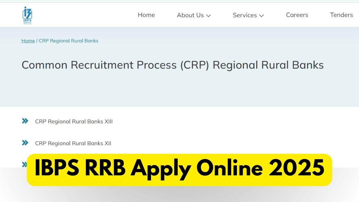 IBPS RRB Apply Online 2025