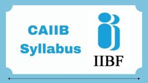 CAIIB Syllabus