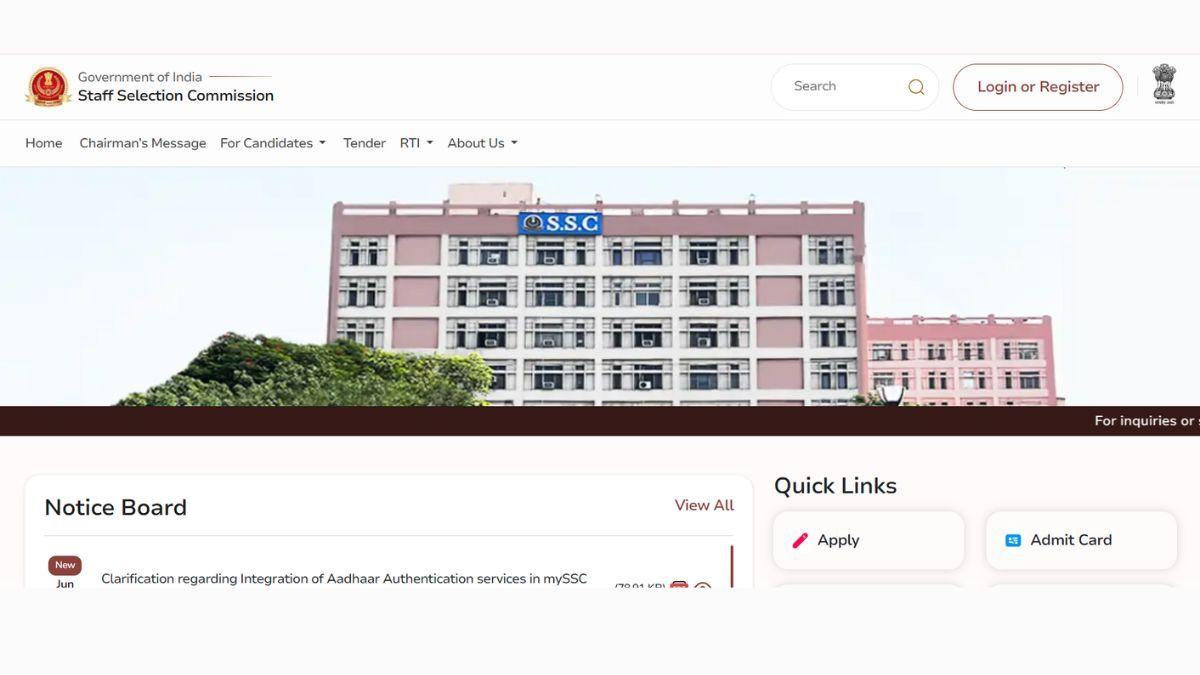 SSC JHT Apply Online 2025