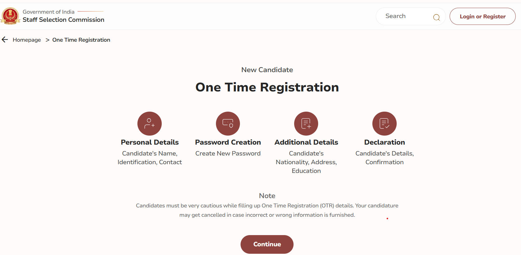 Application Status