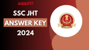 SSC JHT Answer Key 2024