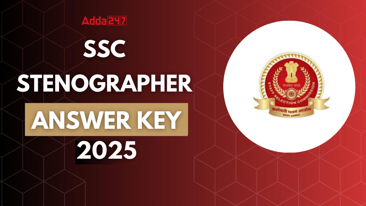 SSC Stenographer Answer Key 2025