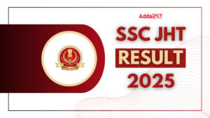 SSC JHT Result 2025