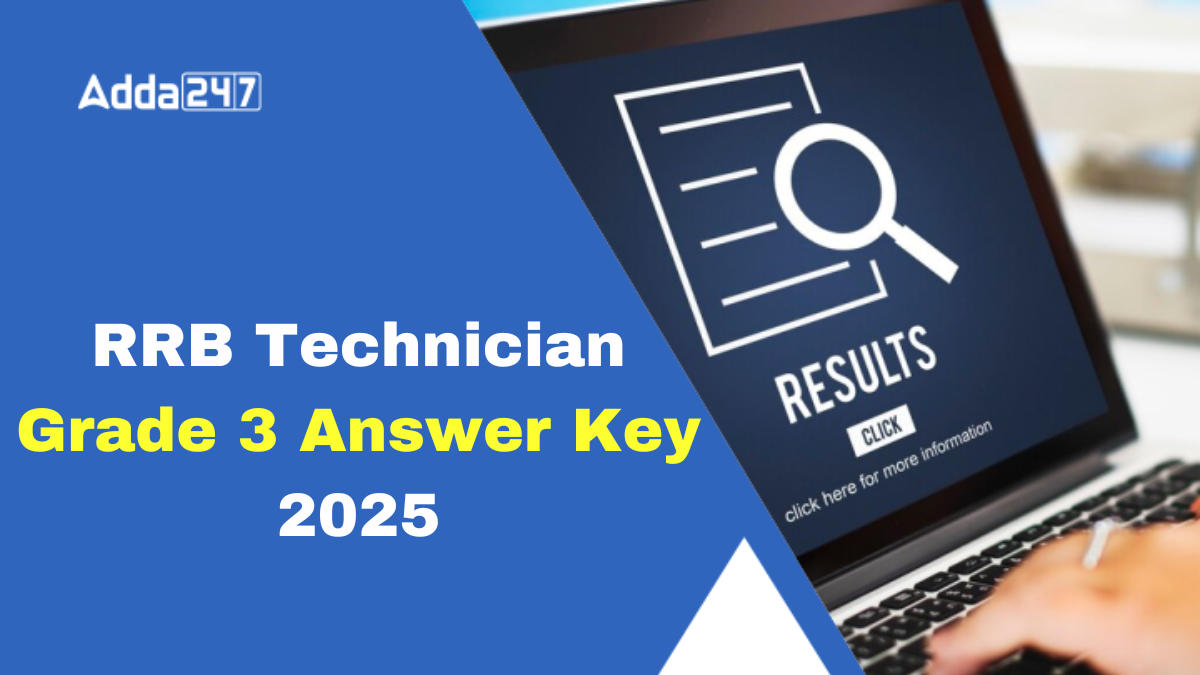 RRB Technician Grade 3 Answer Key 2025