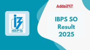 IBPS SO Result 2025