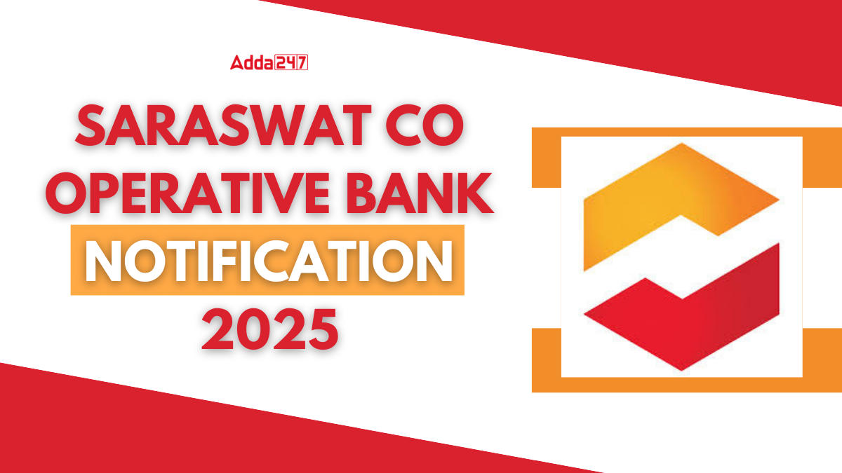 Saraswat Co Operative Bank Notification 2025