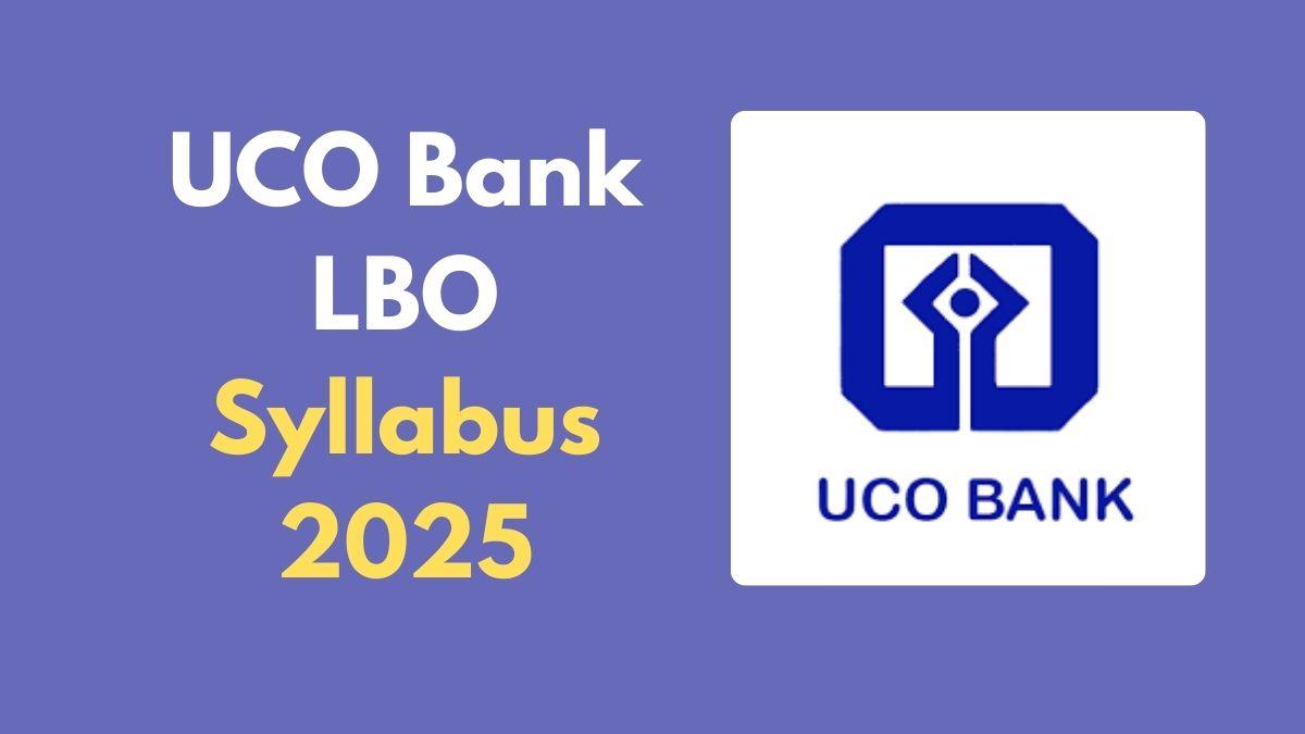 UCO Bank LBO Syllabus 2025