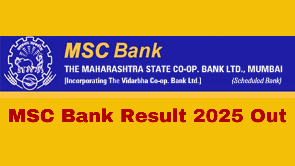 MSC Bank Result 2025