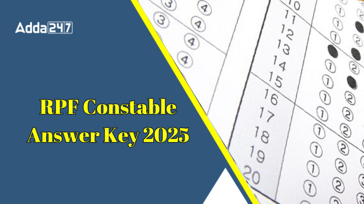 RPF Constable Answer Key 2025