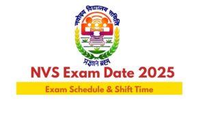 NVS Exam Date 2025