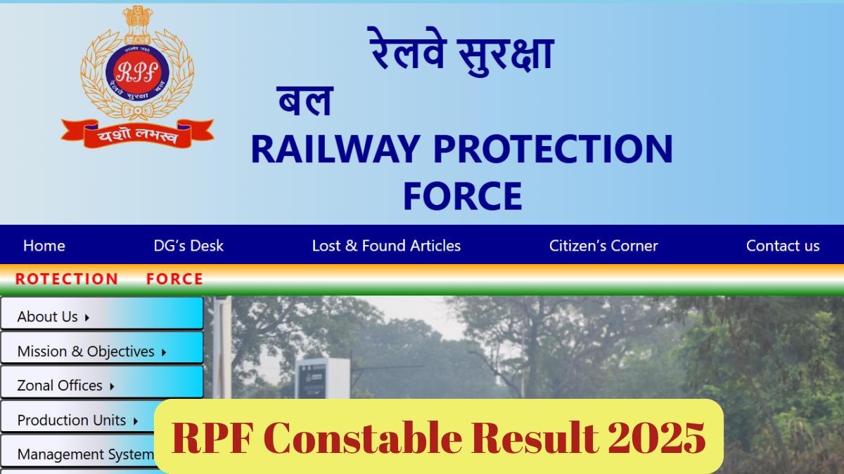 RPF Constable Result 2025