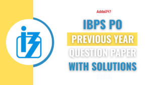 IBPS PO Previous Year Question Paper