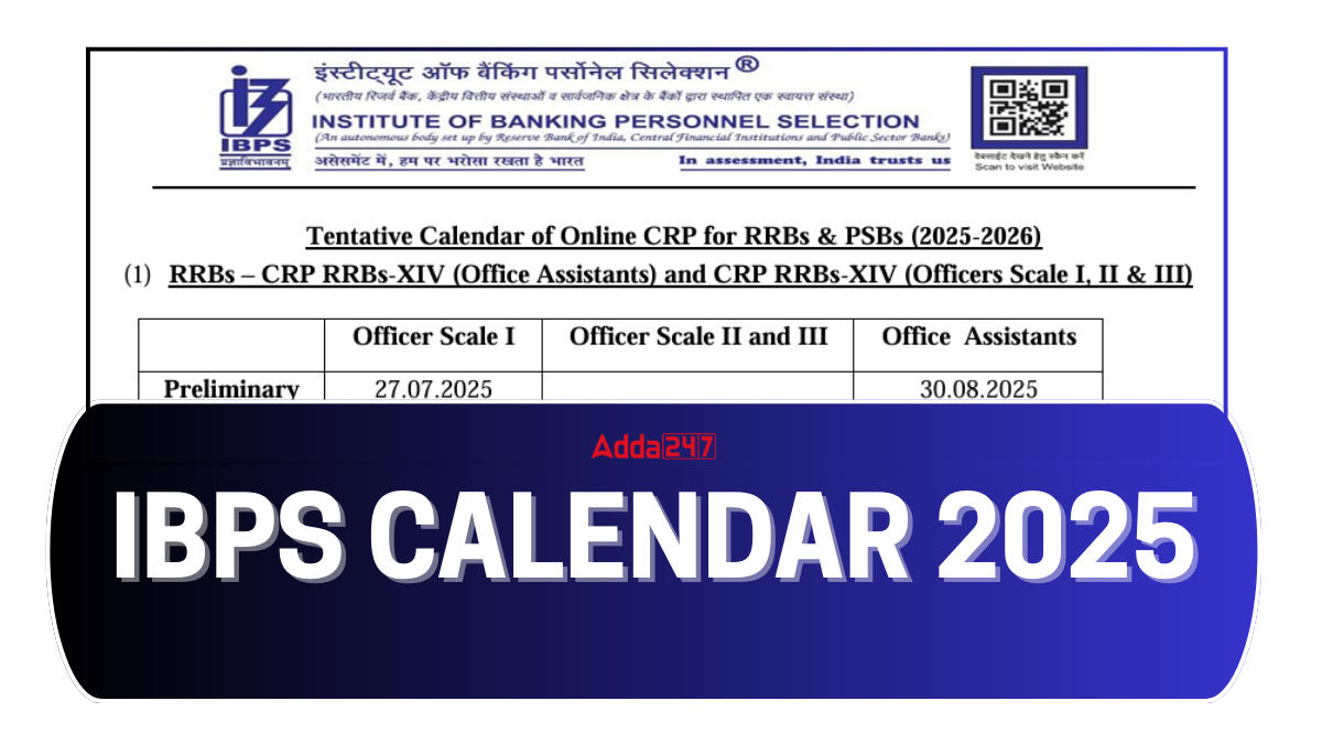IBPS Calendar 2025
