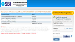 SBI PO Apply Online 2025