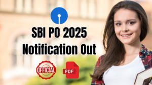 SBI PO 2025 Notification 2025 PDF
