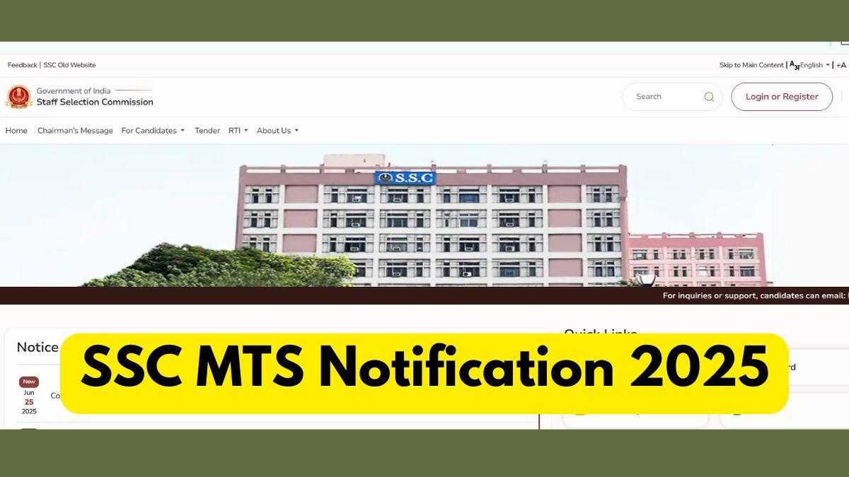 SSC MTS Notification 2025
