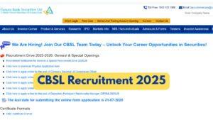 CBSL Recruitment 2025