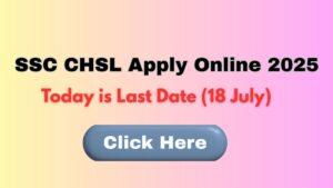 SSC CHSL Apply Online 2025