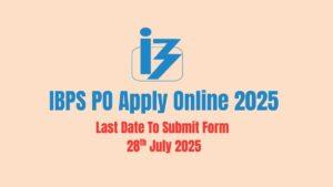 IBPS PO Apply Online 2025