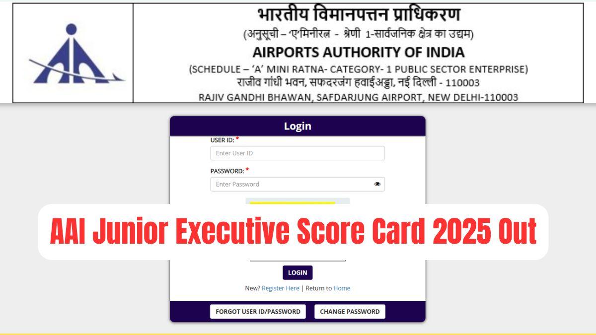 AAI Junior Executive Score Card 2025