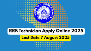 RRB Technician Apply Online 2025