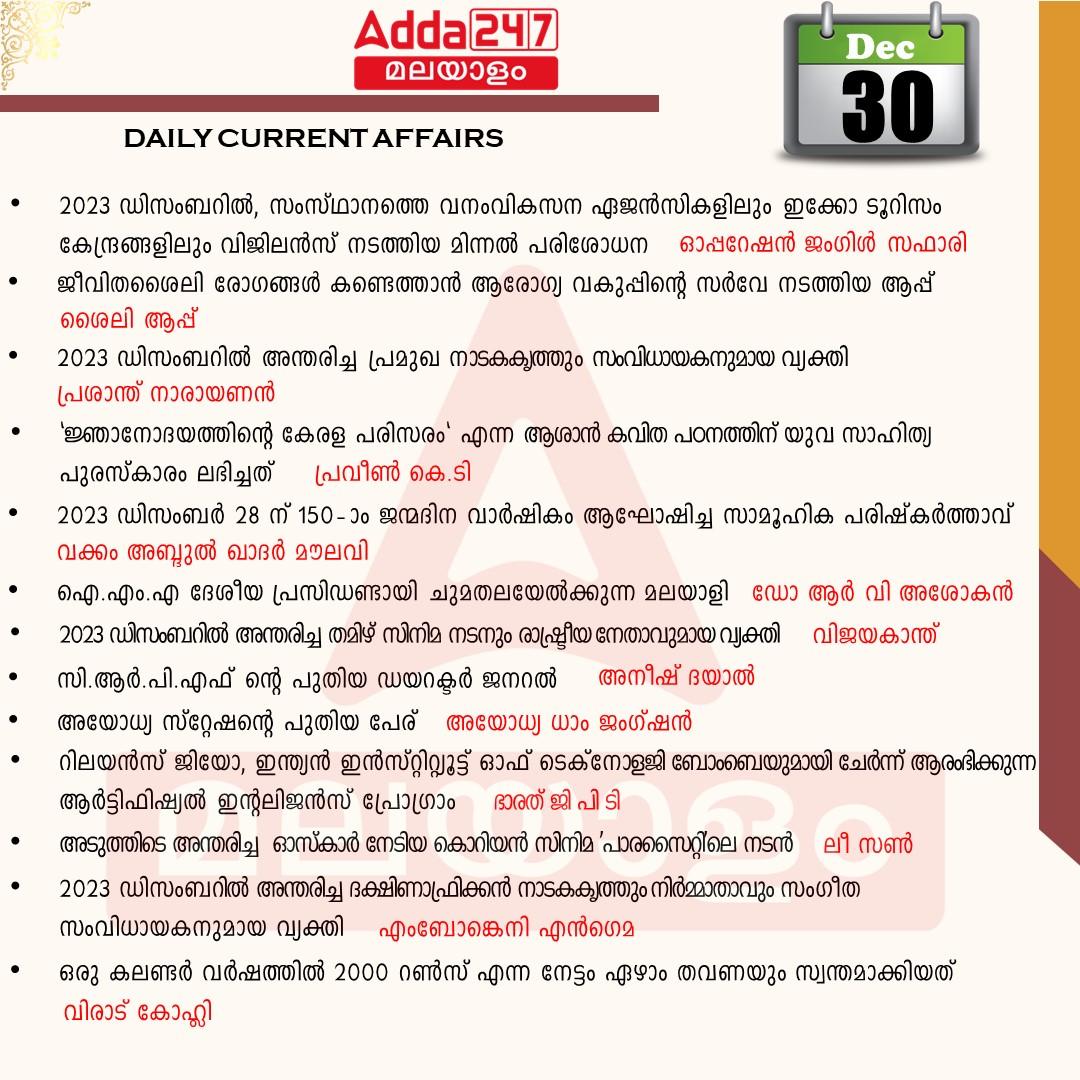 പ്രതിദിന കറന്റ് അഫയേഴ്സ് മലയാളത്തിൽ- 30 ഡിസംബർ 2023_3.1