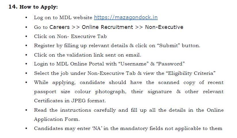 How to apply online for Mazagon Dock Recruitment 2022 | माझगाव डॉक शिपबिल्डर्स लिमिटेड भरती 2022 साठी अर्ज कसा करावा