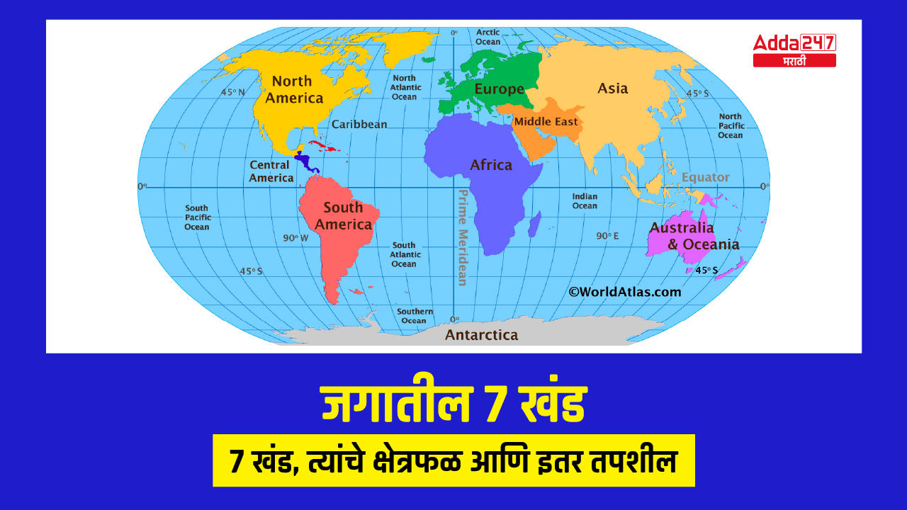 जगातील 7 खंड