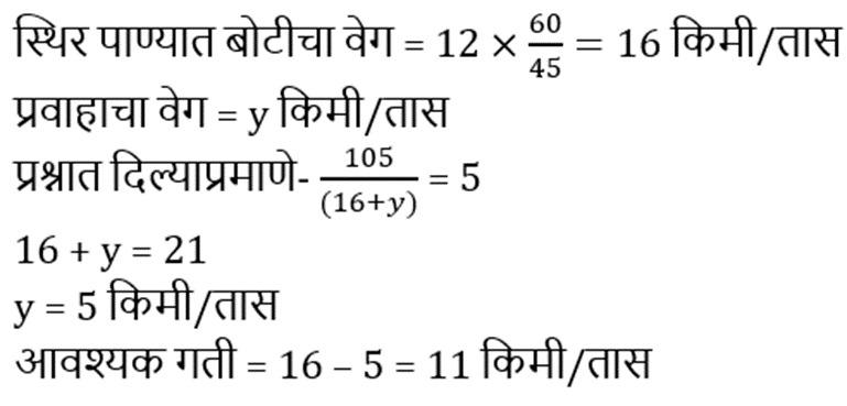 बोट व प्रवाह (Boat and Stream), संकल्पना, सूत्र, युक्त्या, प्रश्न आणि उत्तर, ZP भरतीसाठी अभ्यास साहित्य_5.1